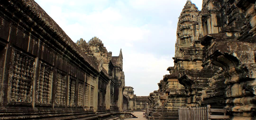 Inside Angkor Wat at Main Temple